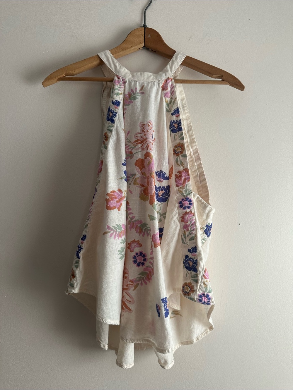 Free People • Emily Printed Floral Halter Tank Top
